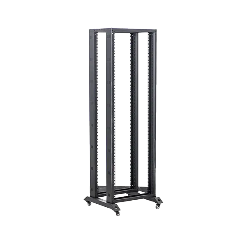 Rack ouverte du réseau de quatre poteaux