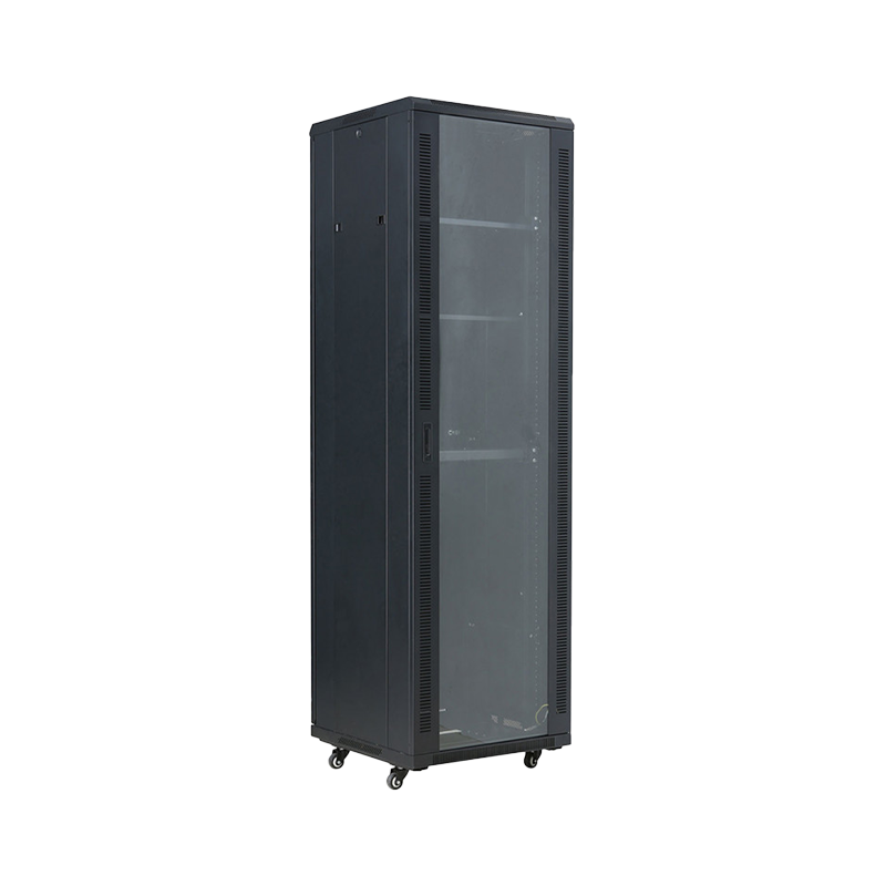 42 Rack de serveur debout avec porte de verre à tempérament